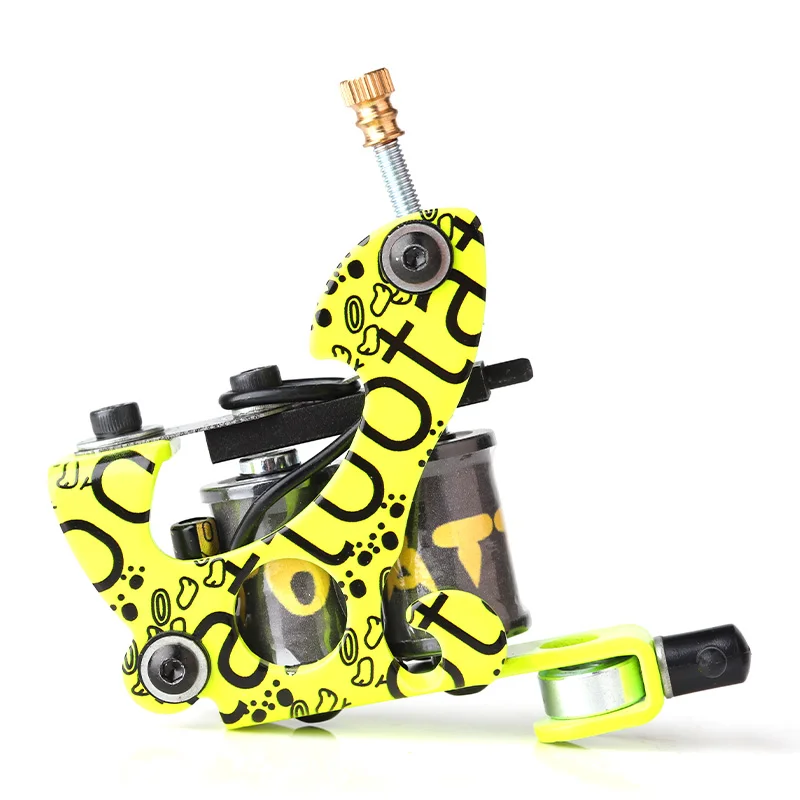 Совершенно новая машинка для татуировок с зеленым зерном высококачественная