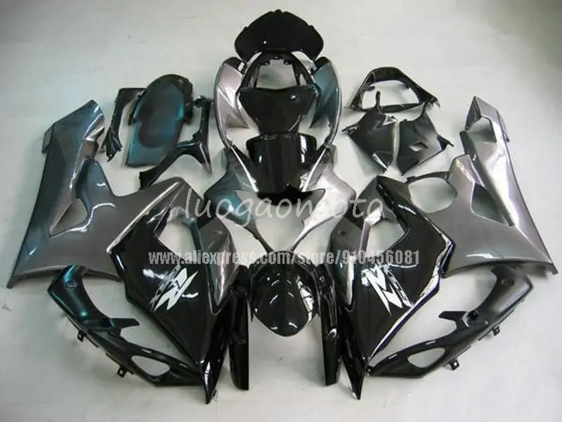 

100% injection mold blk silver fairing kit for SUZUKI GSXR 1000 K5 2005 2006 bodywork cowling fairings GSXR1000 K5 05 06