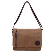 new style canvas bag fashion mens briefcase single shoulder bag business messenger bag casual bag retro canvas bag