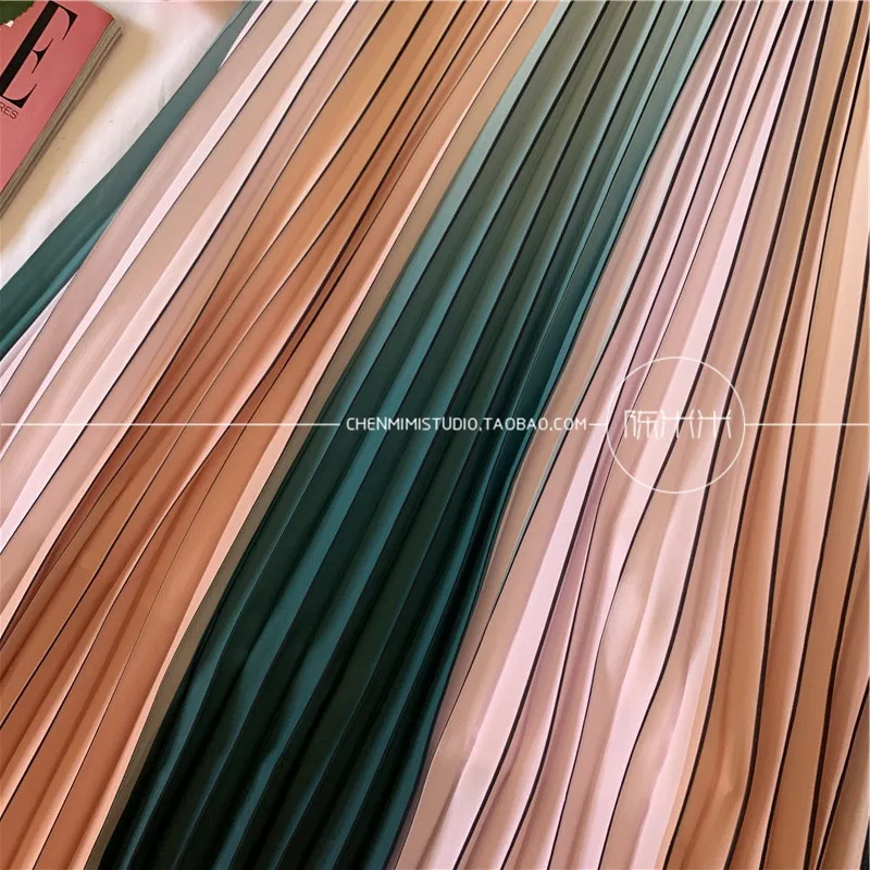 Женская шифоновая длинная юбка романтичная Радужная А силуэта с высокой талией и