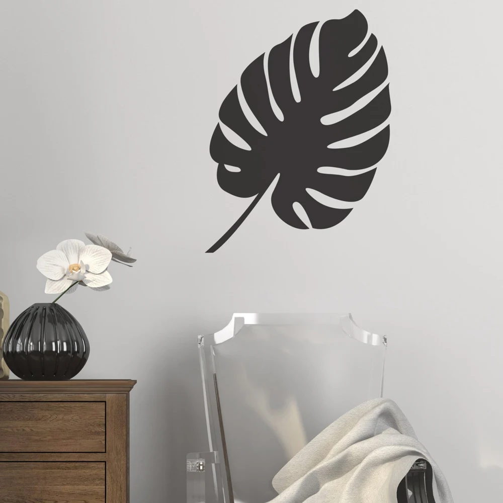 

Große Tropische Pflanzen Blätter Wand Aufkleber Haus Zimmer Decor Palm Aufkleber Raum Dekoration PVC Wandmalereien3562