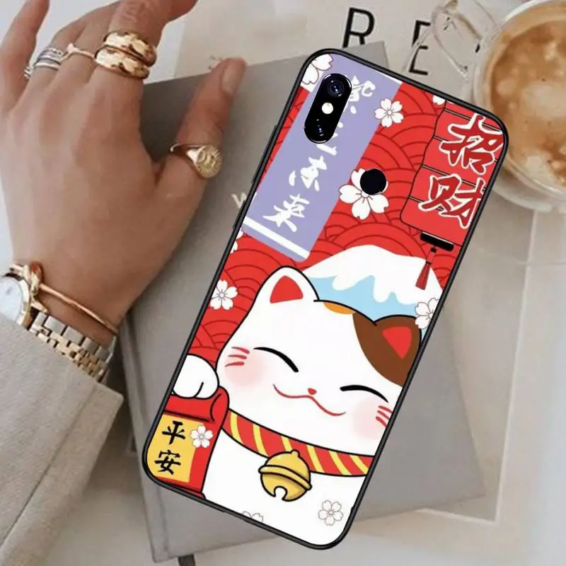 

China cute lucky cat Phone Case For Xiaomi Redmi 7 8 9t a3Pro 9se k20 mi8 max3 lite 9 note 9s 10 pro