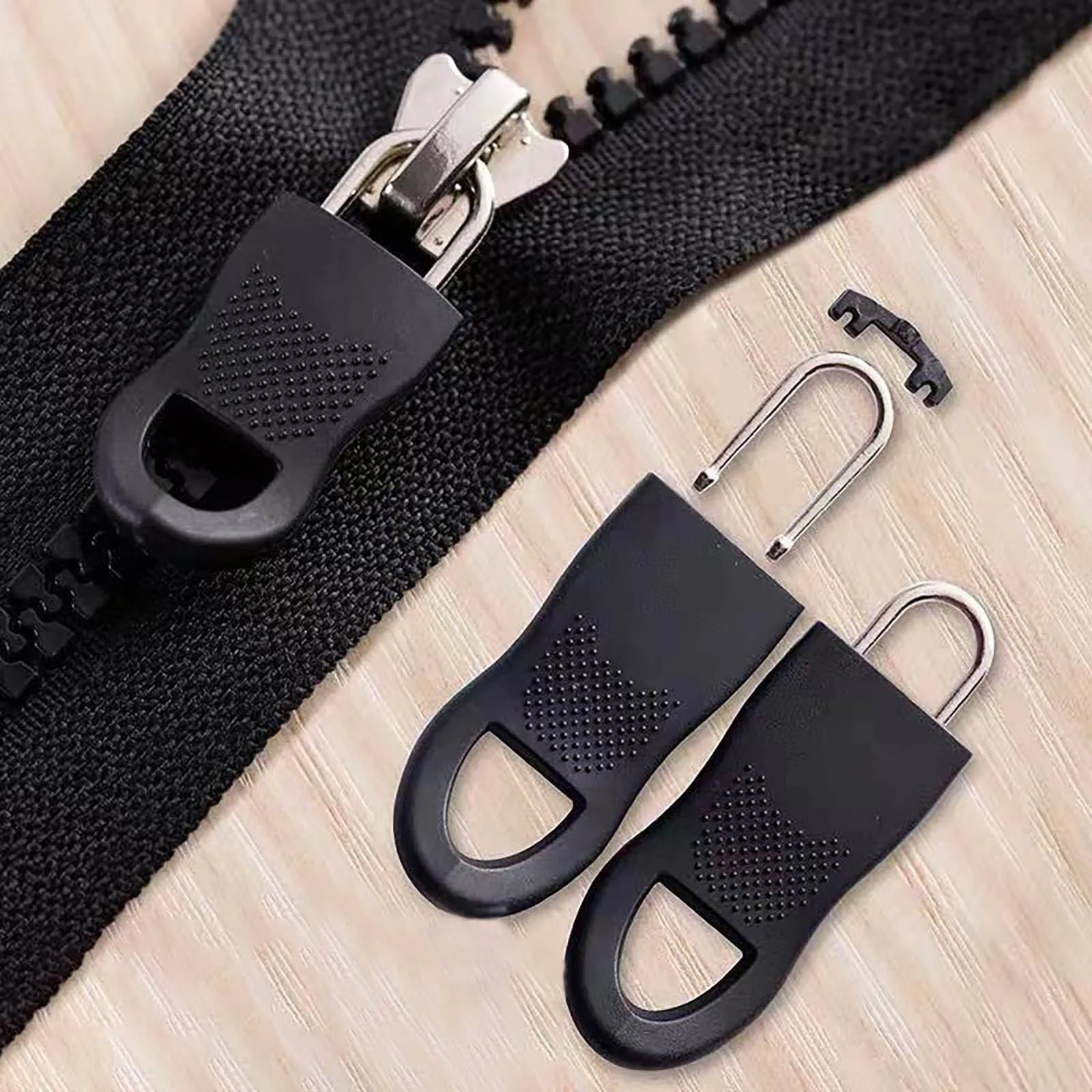 

3PC Universal Detachable Zipper Puller Set for Down Jackets and Bags Zipper Head DIY Sewing Instant Repair Zipper Sewing Tools
