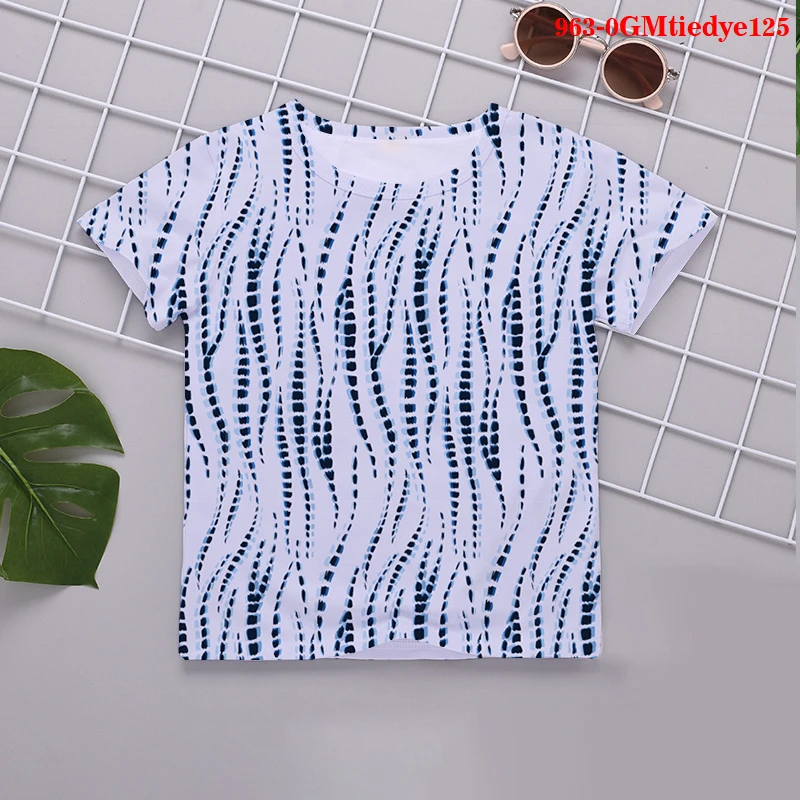 

Kids 3D Tshirt Harajuku T-shirt Toddler Girl Summer 2021 Tops Funny Cartoon Tees Boys T Shirt Fashion Tee Tie dye Baby's Tshirts