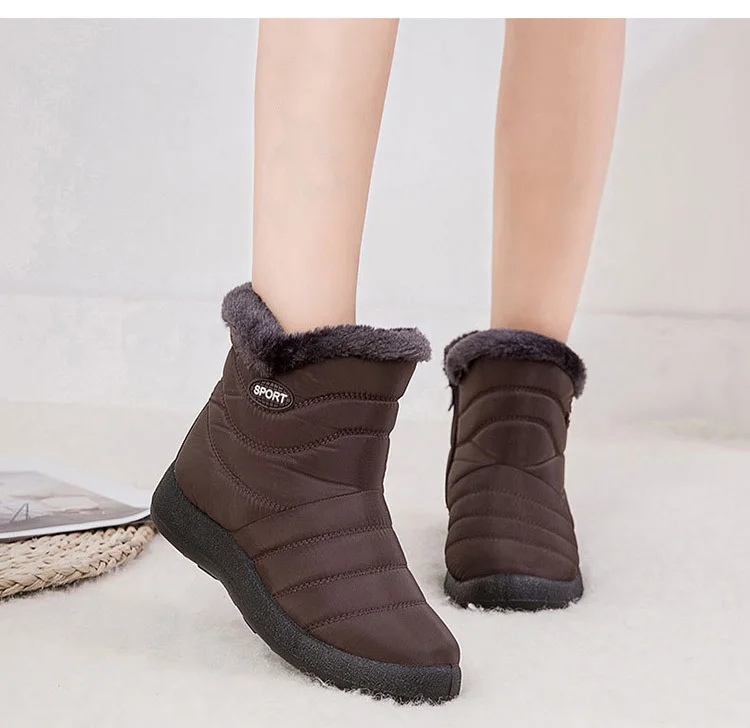 Женские ботинки; зимние женские зимние ботинки; зимние короткие ботильоны; водонепроницаемая обувь; теплая зимняя обувь; женская обувь; zapatos de mujer