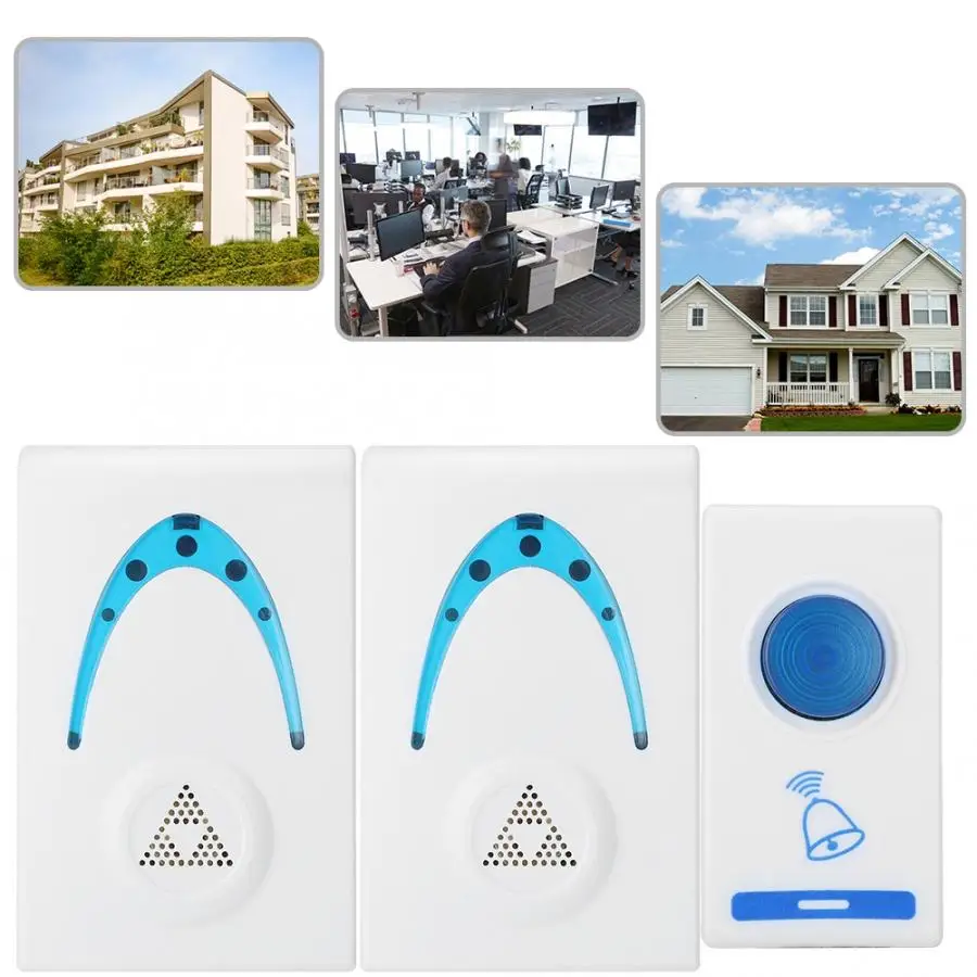 Профессиональный беспроводной дверной звонок для дома 23A 12 в 32 мелодии 1 пульт