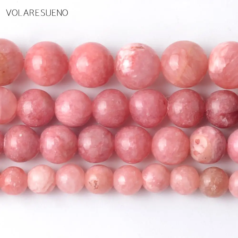 Natural Smooth Argentina Red Stripes Jaspers Round Stone Beads For Jewelry Making 6mm-12mm Loose Spacer Diy Bracelets 15&quot | Украшения и