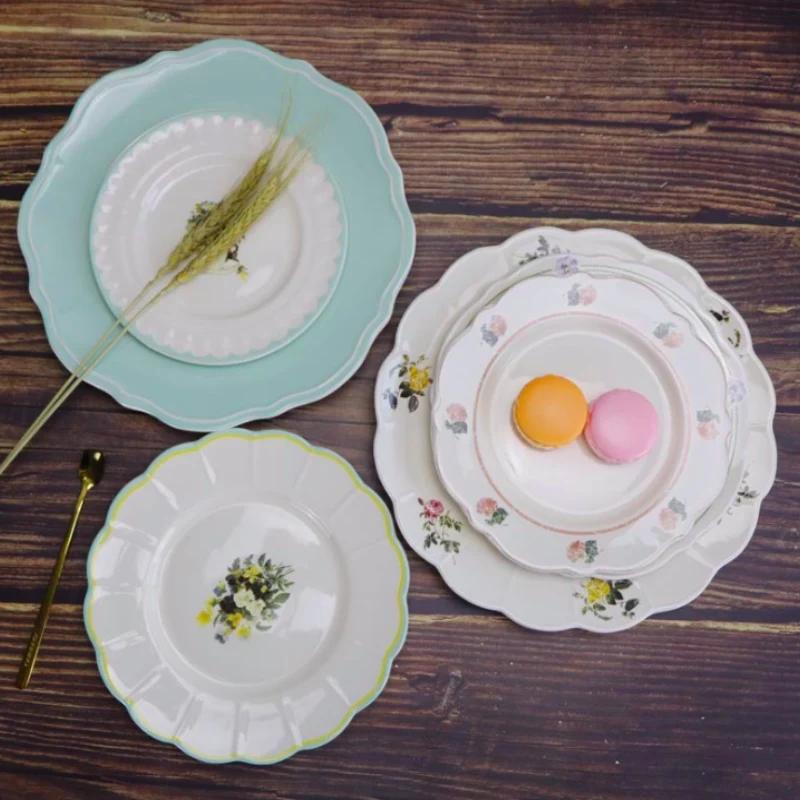 Тарелка для салата с мультяшным рисунком тарелки стейков | Дом и сад