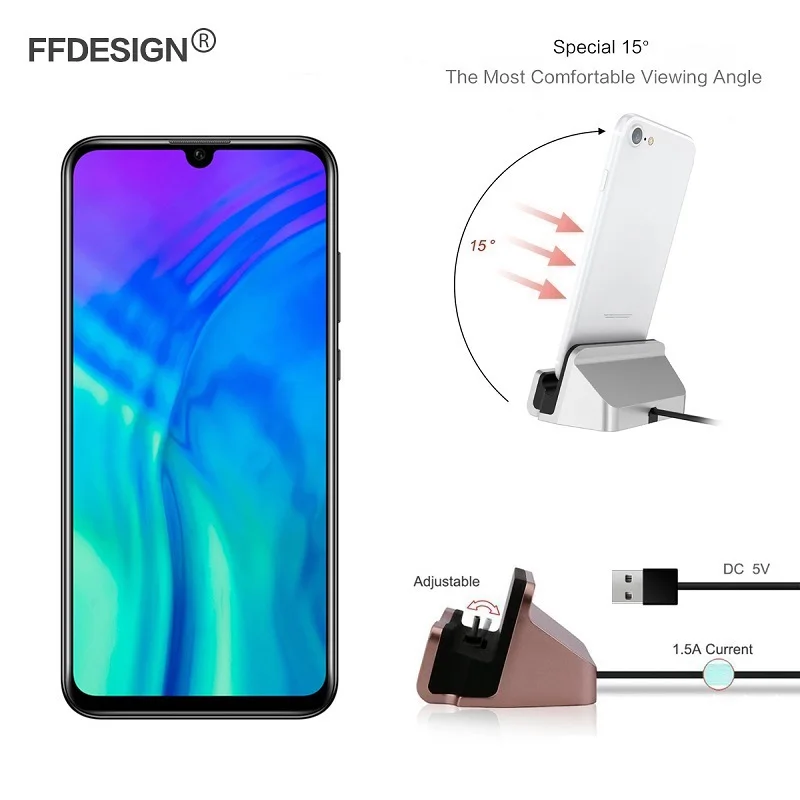 Зарядная док станция для Huawei Honor 20 10 Pro 9 8 Lite 20i 10i 9i зарядная с зарядным устройством