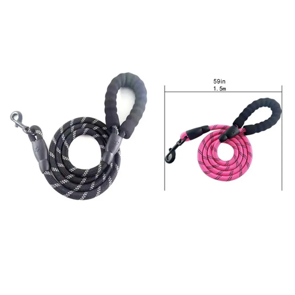 

Pet leash explosion models reflective dog leash pet leash Nylon thickened reflective traction rope Leash