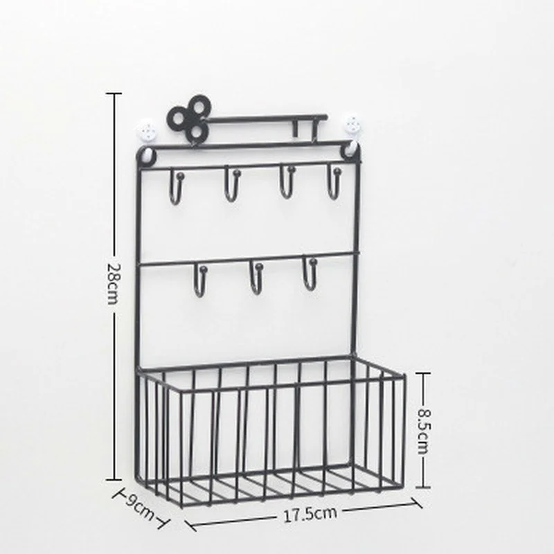 Новая полка-корзина для хранения ключей металлический крючок железная