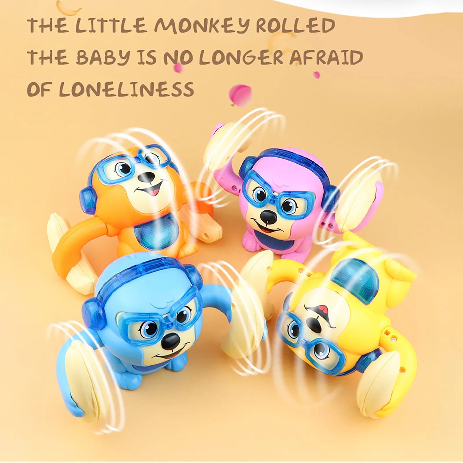 

Baby Toys Electric Tumbling Monkey Light Music Puzzle Sound Tipping Monkey Kids Toys Early Educational Toys For Children Gifts#4