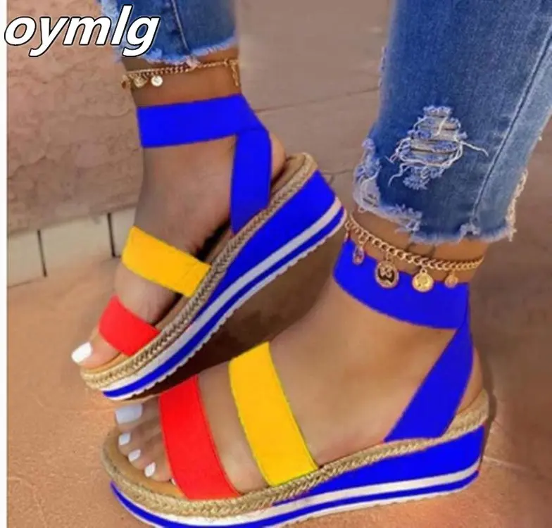 Босоножки женские туфли на танкетке Туфли лодочки босоножки высоком каблуке