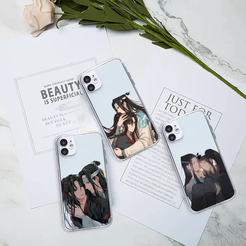 

Mo Dao Zu Shi MDZS anime Phone Case Transparent for Clear iPhone 11 12 8 7 6 6S Plus X 5S SE 2020 XR mini pro XS MAX