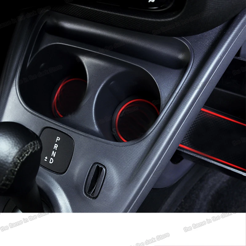 Lsrtw2017 силикагель слот для чашки автомобиля коврик двери smart fortwo forfour 2014 2015 2016 2017 2018