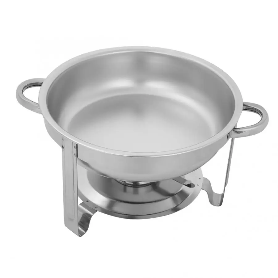 Кухонная утварь 3 шт. 3.5L нержавеющая сталь круглая жаровня с крышкой спиртовая