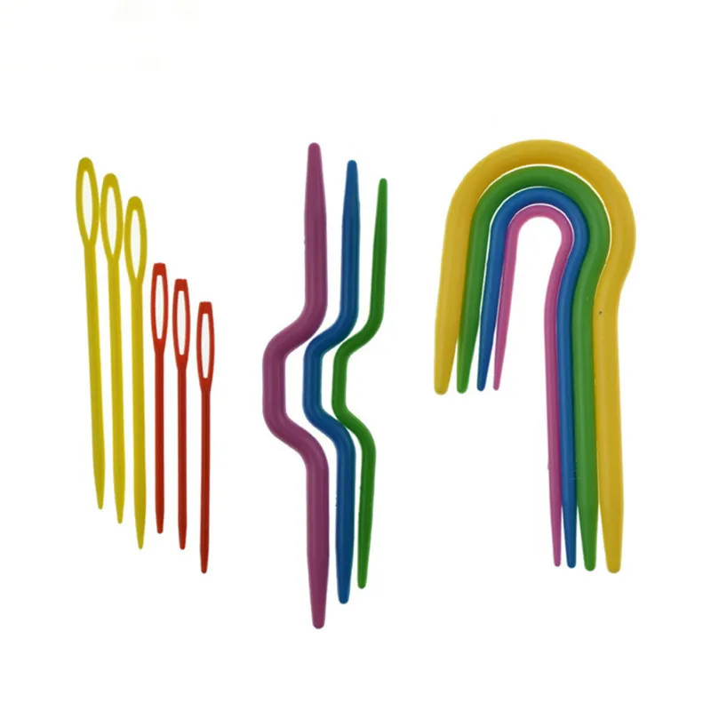 13 шт. вязальные Кабельные иглы для швейной машины длинные пластиковые спицы