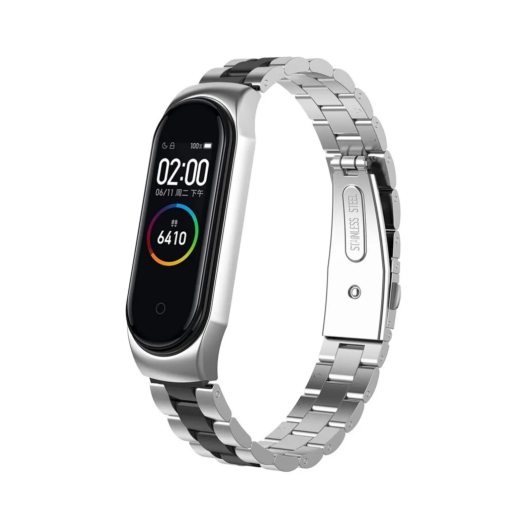 Ремешок CARPRIE из нержавеющей стали для xiaomi mi band 4 металлический ремешок часов умный