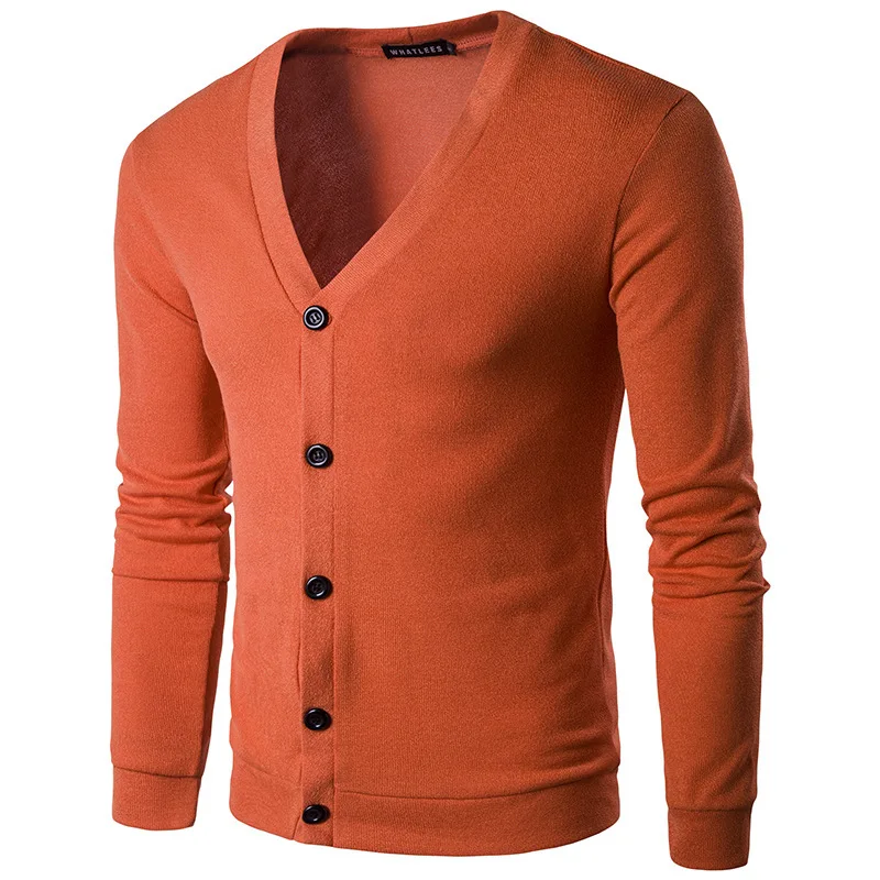 Новинка 2021, модный свитер, мужской брендовый Повседневный приталенный свитер, мужская верхняя одежда с рогами, кардиган с высоким воротнико... от AliExpress WW