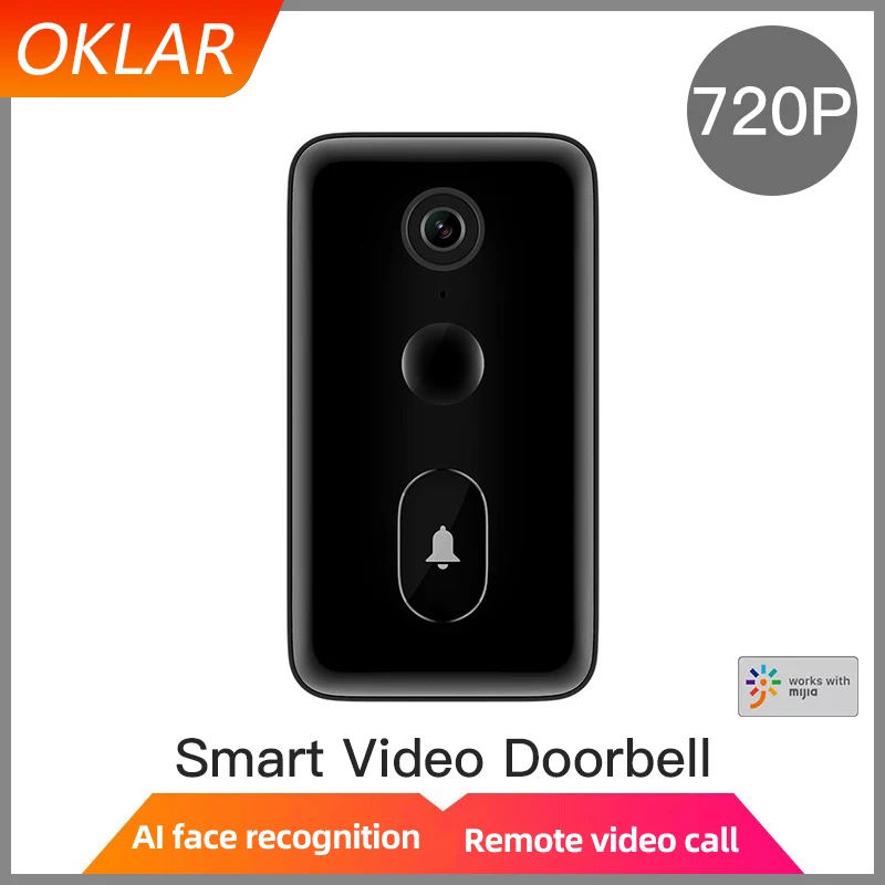 

OKLAR Smart Video Doorbell 2 LITE 1080P HD Infrared Night Vision For MiHome AI Identification 2-way intercom Motion Detection