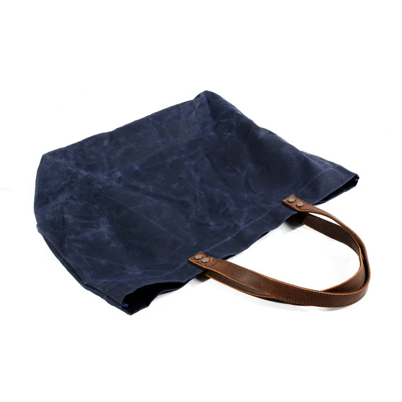 Водонепроницаемые холщовые сумки из масляного воска Простые ретро на плечо