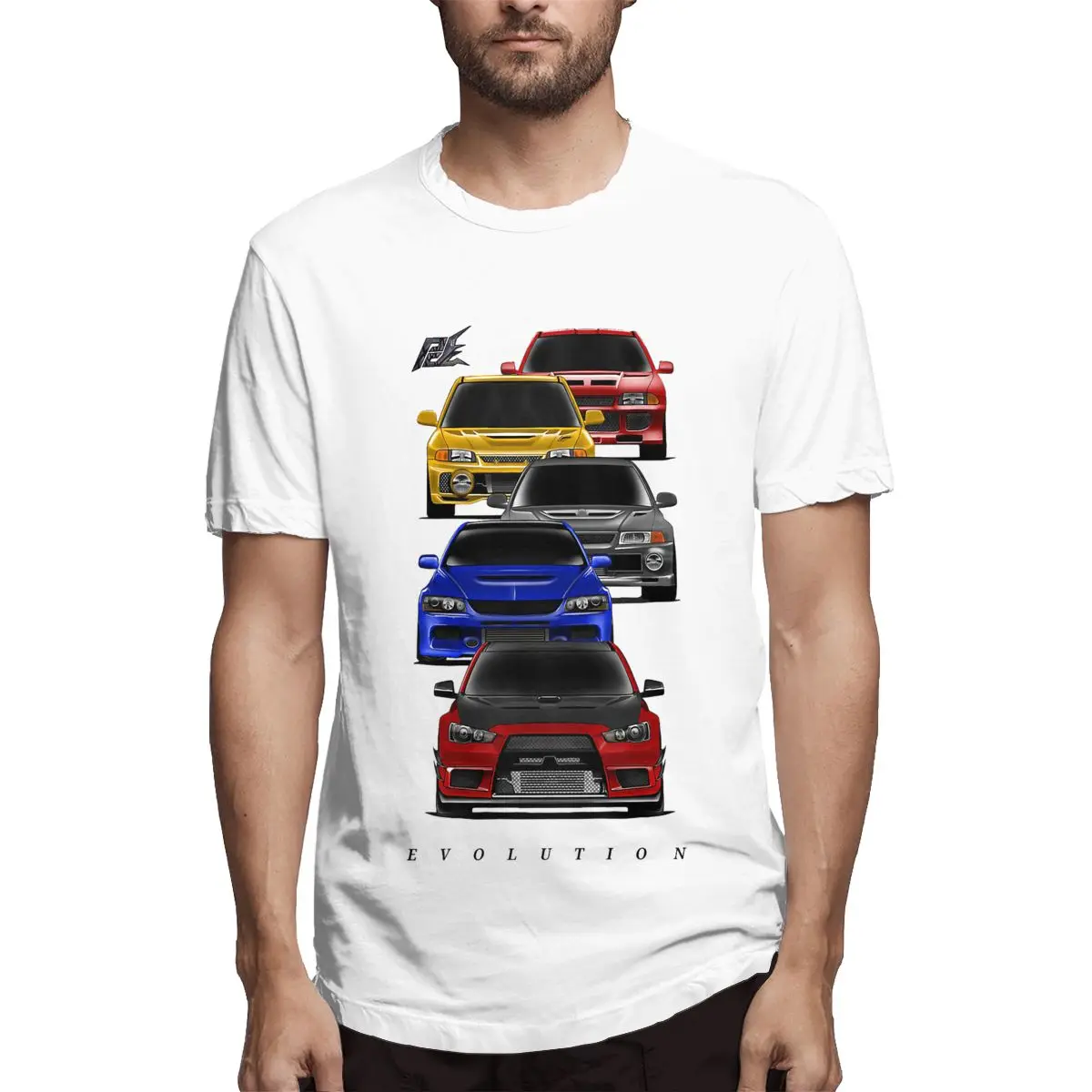 

Evolution Of The EVO V2 Men T Shirt Novelty Tees Short Sleeve Crewneck T-Shirts Cotton Summer Clothing