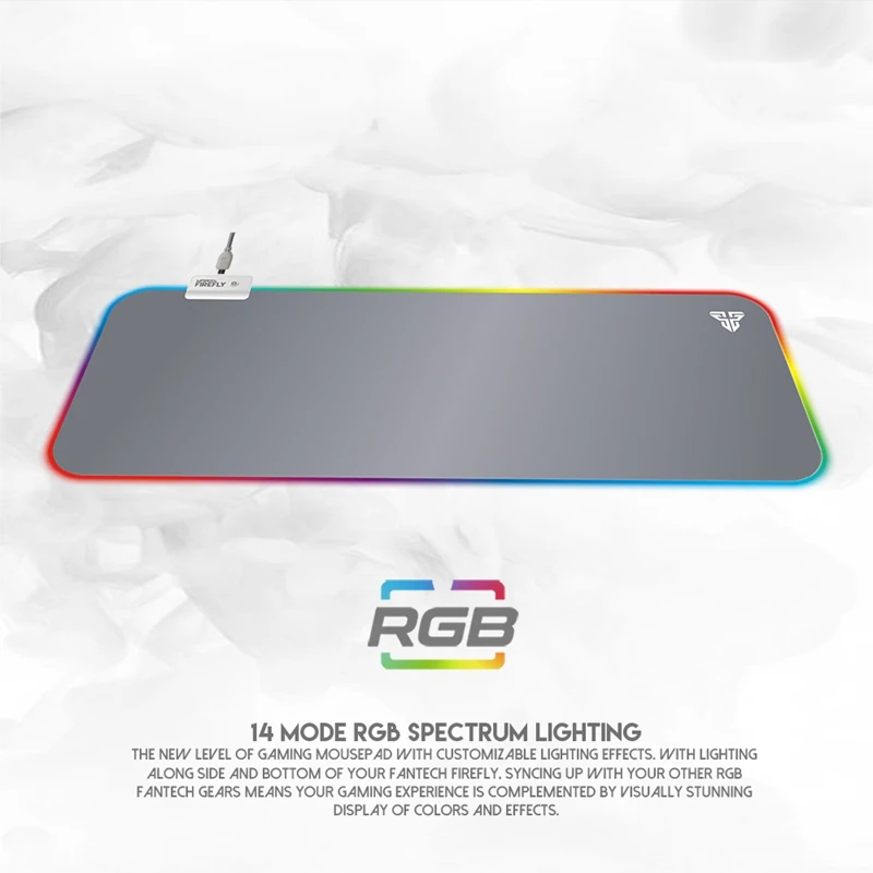 FANTECH MPR800S большой коврик для мыши RGB профессиональная игровая 80X30X0.04cm с