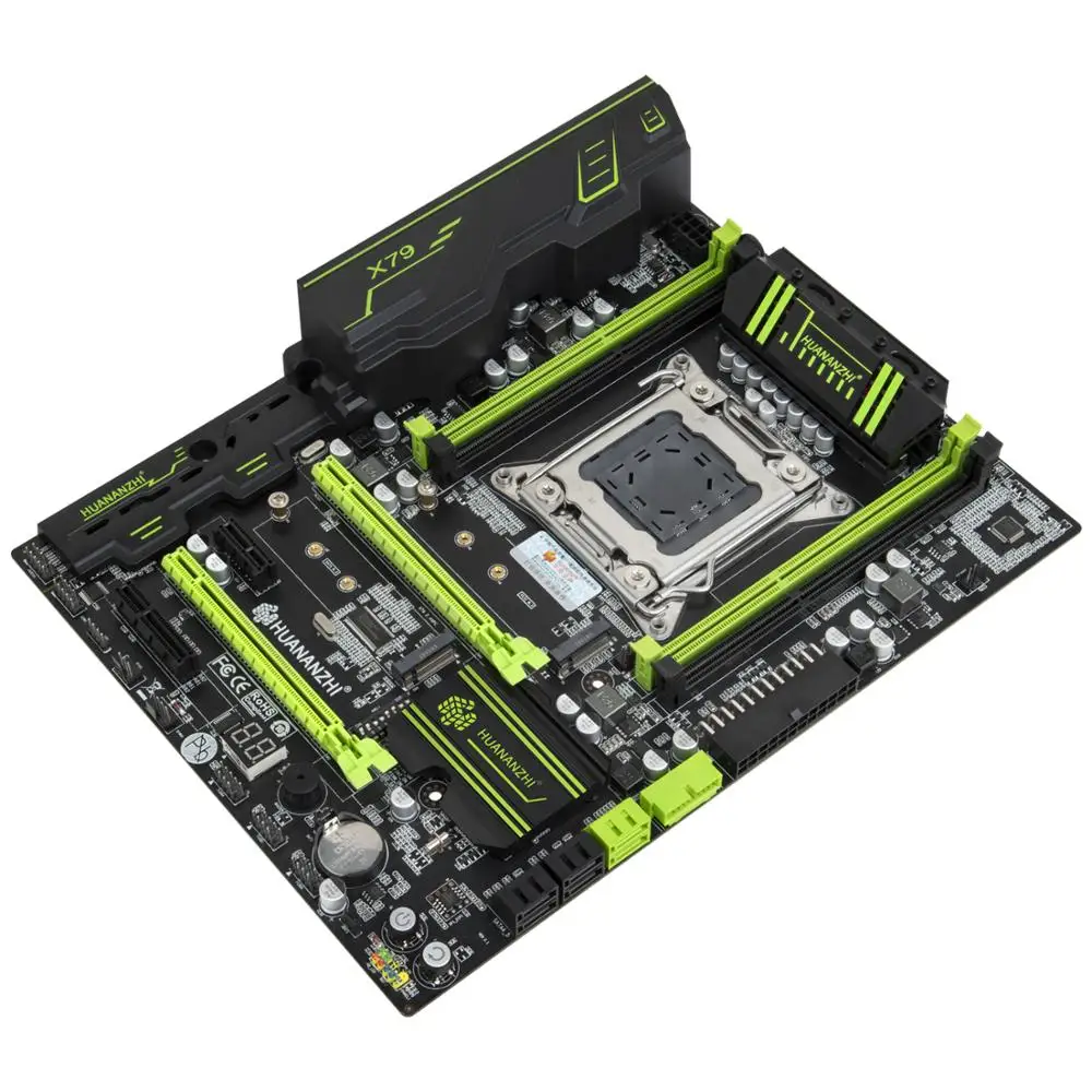 Материнская плата HUANANZHI X79 golden V2.49 LGA2011 ATX USB 3.0 SATA3 PCI-E NVME M.2 SSD поддержка REG ECC памяти и