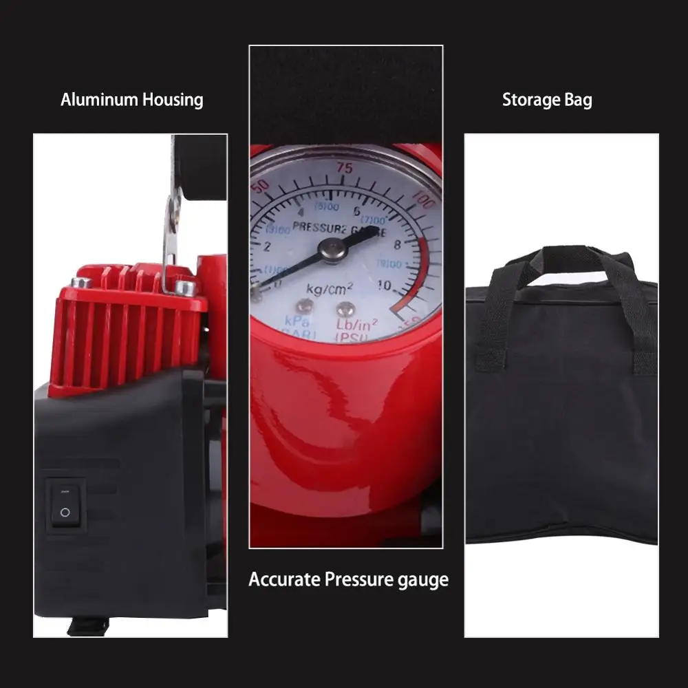 2 цилиндра компрессора воздуха 12V 150PSI насос подкачки шин для автомобилей Ван