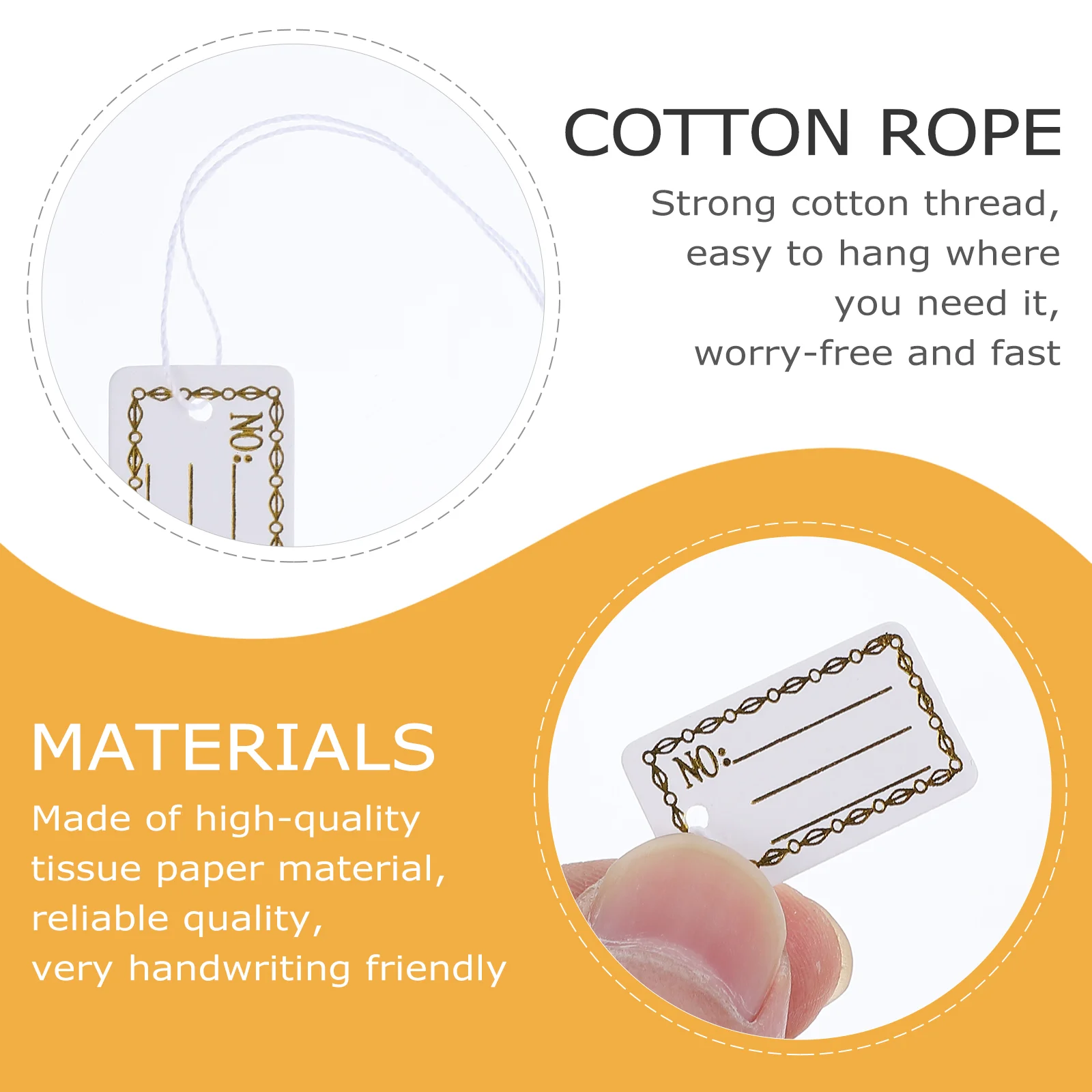 500 шт. прочная ценовая этикетка бирка для ювелирных изделий бумажная Подарочная