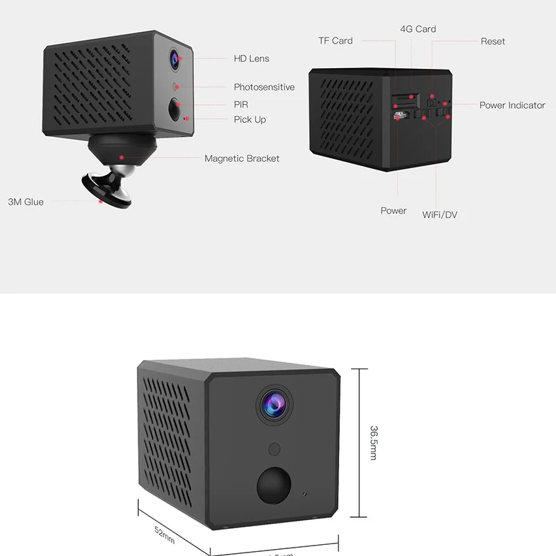 

Беспроводная мини-камера видеонаблюдения Vstarcam, 1080P, Wi-Fi, 2600 мАч