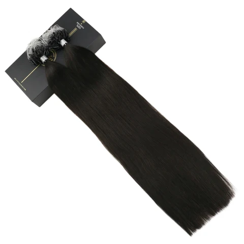 Ugeat Наращивание волос Remy 14-24 дюйма