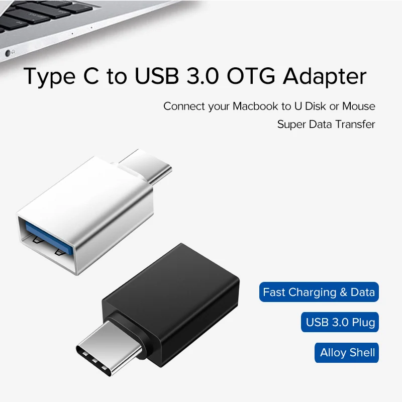 Адаптер CASEIER с Type C на USB 3 0 OTG для Xiaomi Huawei Honor корпус из сплава Быстрая зарядка