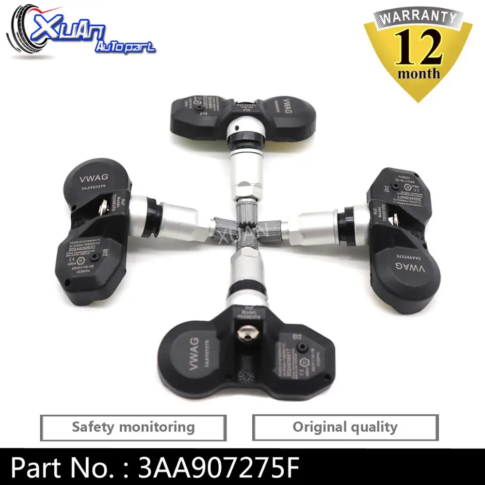 Датчик системы контроля давления в шинах XUAN TPMS 3AA907275F для Volkswagen Tiguan CC Touran Passat 433