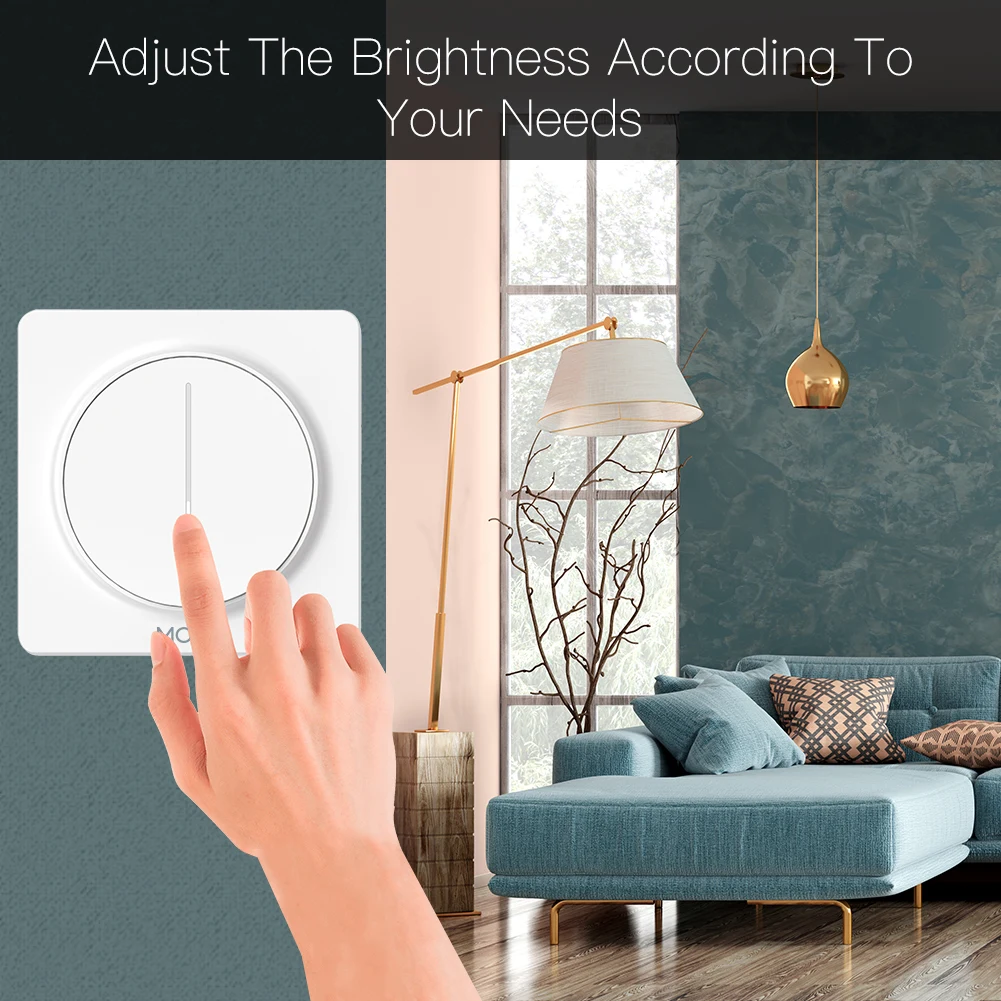 New WiFi Smart Rotary/Touch Light Dimmer Switch Life/Tuya APP Remote Control Works with Alexa Google Voice Assistants EU | Лампы и