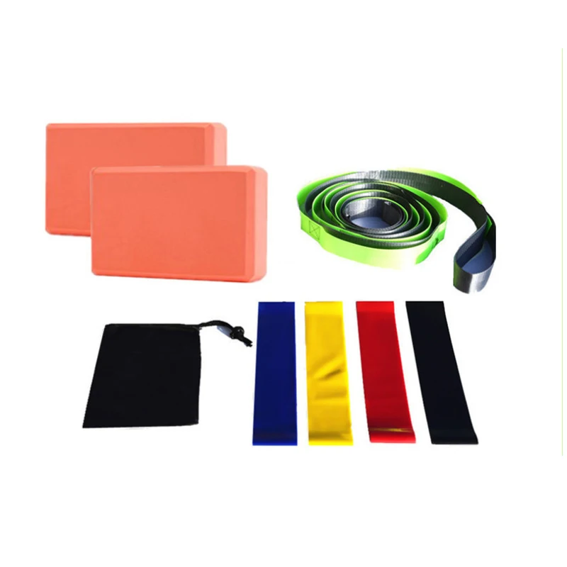 8 шт. набор оборудования для йоги цепь ромашки блоки растягивающийся пояс