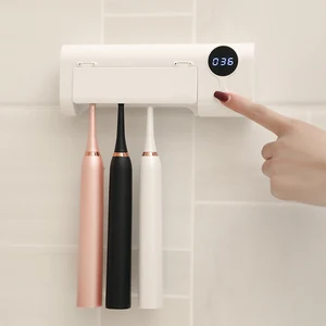 Держатель для зубных щеток MeyJig, Стерилизатор УФ-лампы, легкий дезинфицирующий индукционный настенный держатель