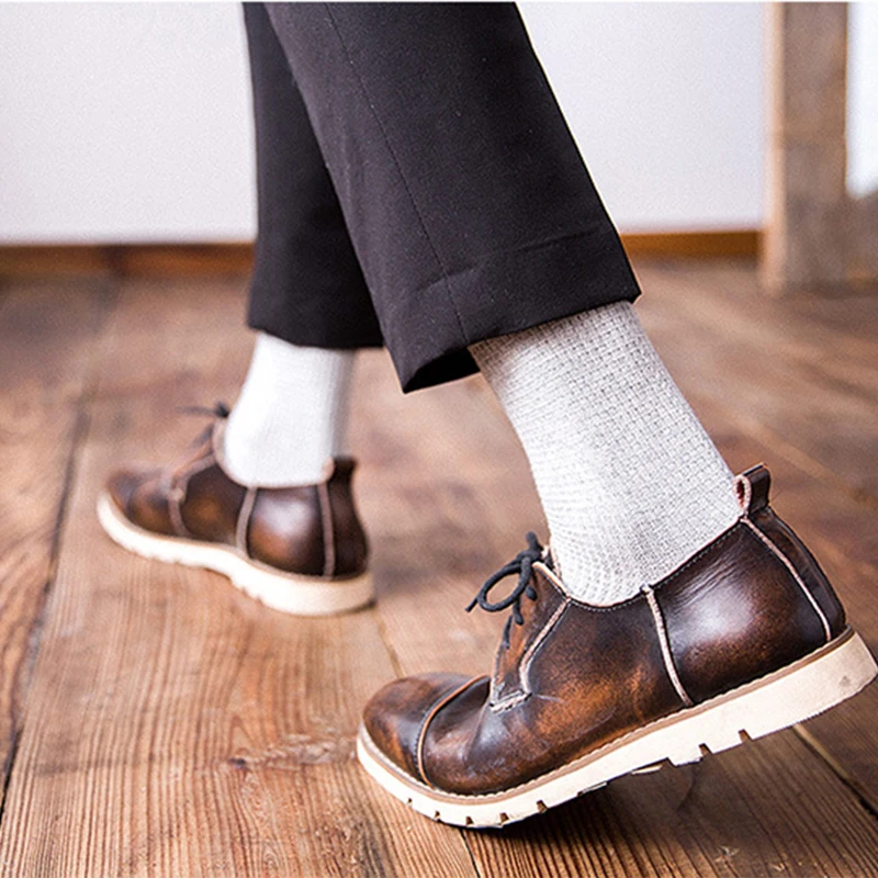 2020 winter brand new men harajuku socks cotton male socks fashion high quality men‘s dress socks gifts sokken 5 pairslot hot free global shi