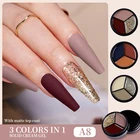 UR SUGAR однотонный крем-гель 3 в 1 Зимний Цвет 20 г грязевой плотный гель для рисования дизайн ногтей отмачиваемый УФ светодиодный лак гель