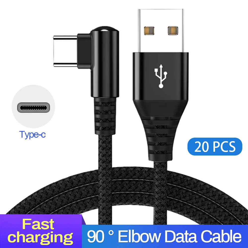 

20 шт., USB-кабель для быстрой зарядки, 3 А, 1,2 м