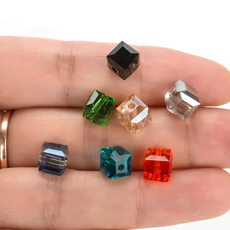 7 5 мм Квадратные бусины хрустальные аксессуары для изготовления ювелирных