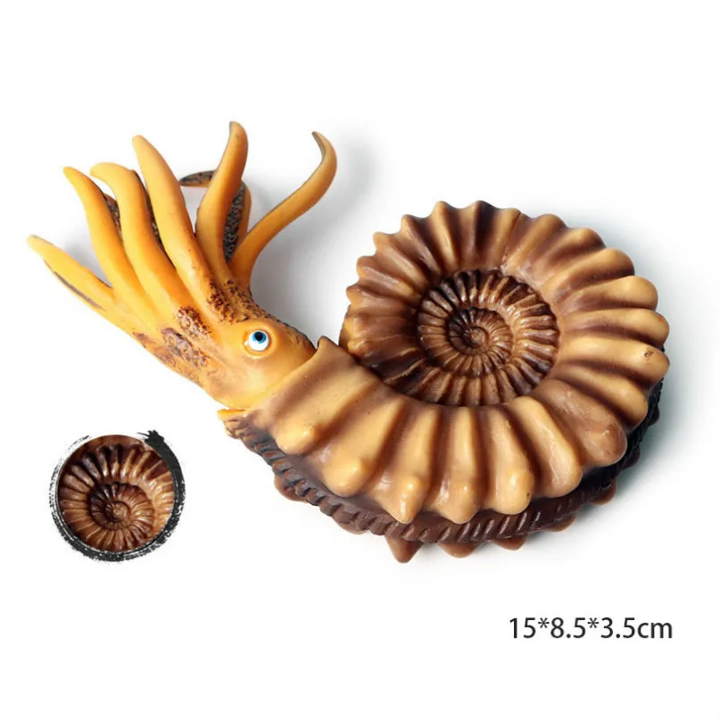 large nautilus Модель осьминога, Акула, парусник, модель осьминога, фигурка морской жизни, образовательная фигура, океан, с животными из ПВХ, игрушка для детей, Детский декор, подарок - Цвет: large nautilus