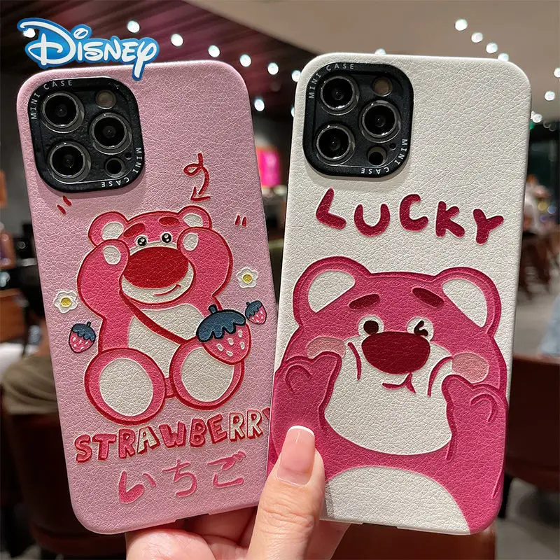 

Disney Lotso Cartoon Phone Case for iPhone 13 13Pro 12 12Pro 11 Pro X XS Max XR 7 8 Plus Cute Anti-Fall Protective Back Covers