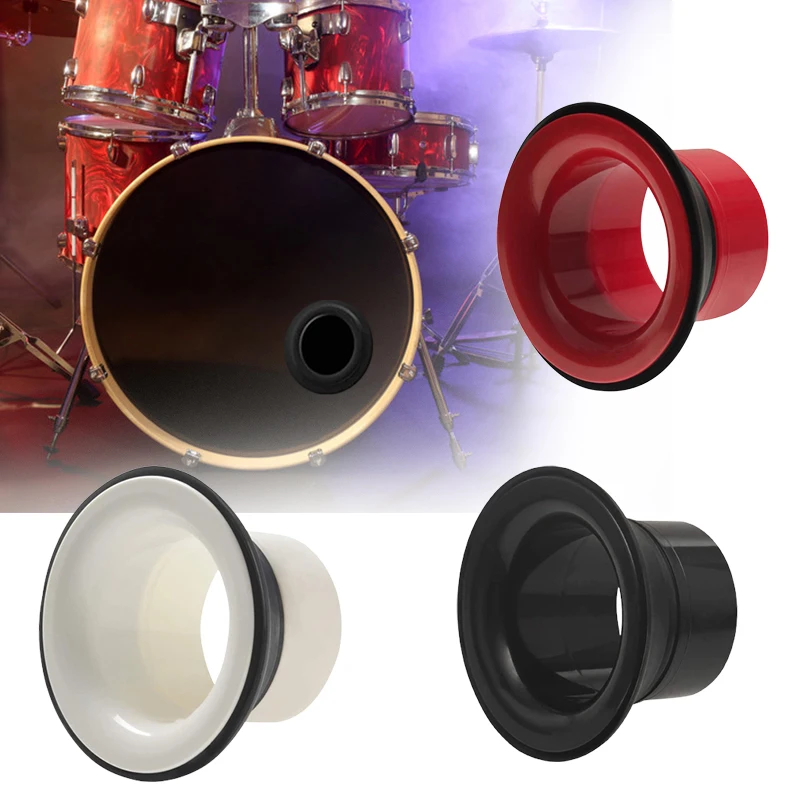 

1 Set Plastic Bass Drum Enhancer Drum Kit Bass Amplifier Kick Drum Bass Booster Black Drum Accessories Percussion Spare Parts