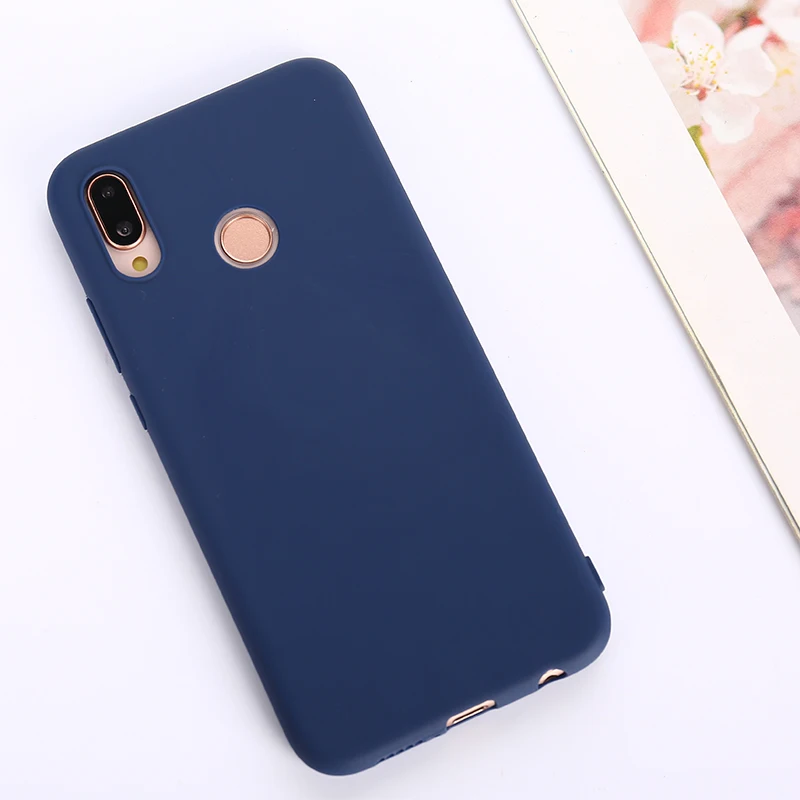 Однотонный силиконовый чехол карамельного цвета для Huawei p20 lite p20lite pro p30 желтый