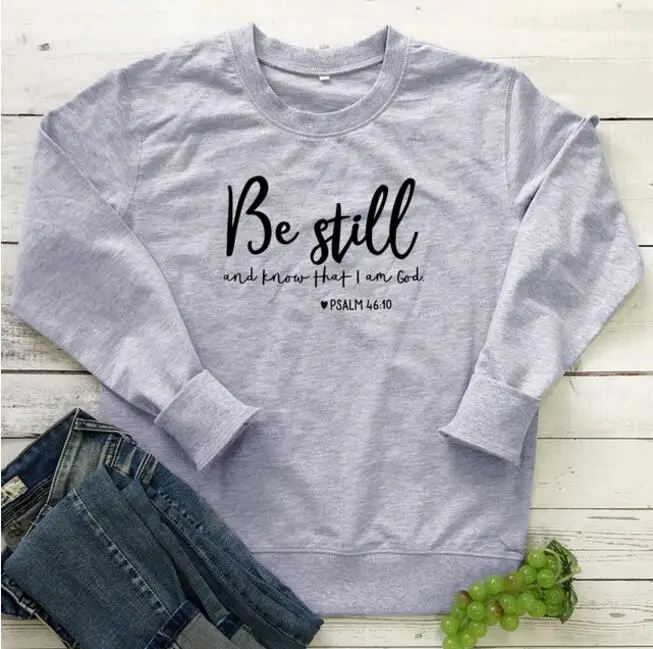 Пуловер женский с надписью Be флот и знай что я Бог|Женские толстовки свитшоты| |