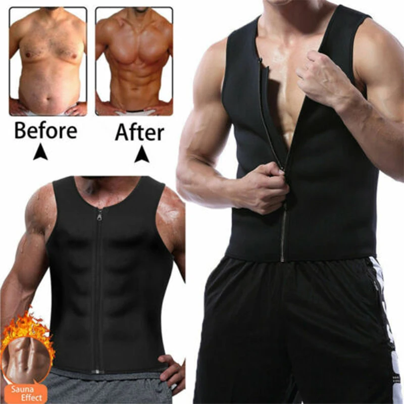 Waist Trainer Vest for Weight loss Hot Neoprene Corset Body Shaper Zipper Sauna Tank Top Workout Shapers Shirt Shapers