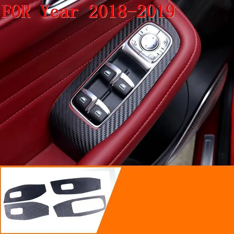 Version A Дверная ручка для окна автомобиля, интерьер Excent Automovil Модифицированная отделка протектор модификация аксессуар 18 19 для Morris Гаражи MG HS - Color Name: Version A