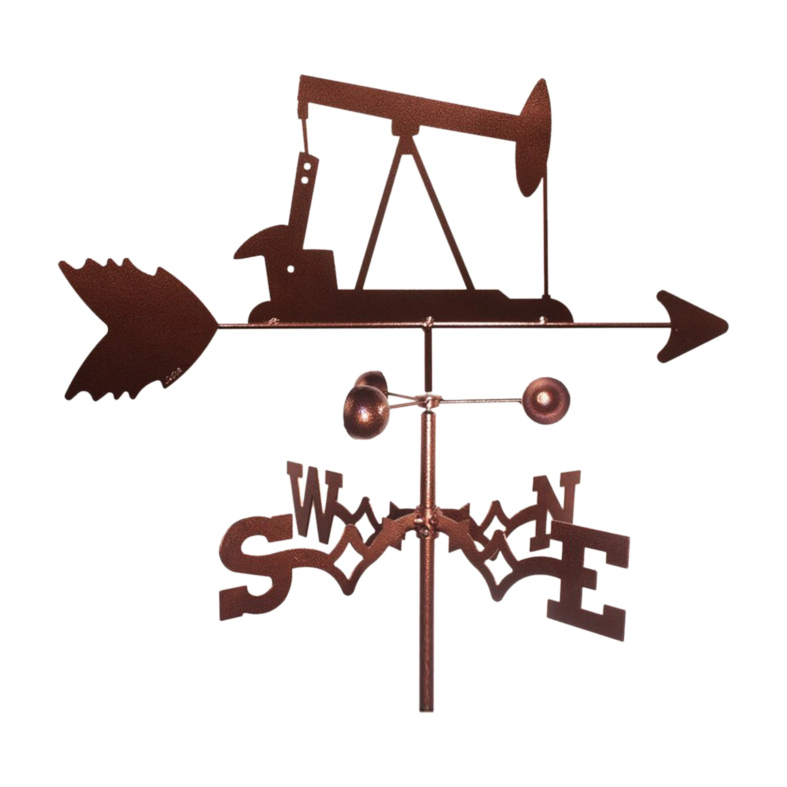 

Weathervane with Roof Mount Vintage Look Wind Indicator Outdoor Garden