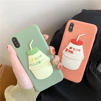 cute 3d milk bottle phone case for xiaomi redmi note 3 4 4x 5 6 6a 7 7a 8 pro 8t 8a 9 9a 9c 10x pro 5g soft silicone candy cover